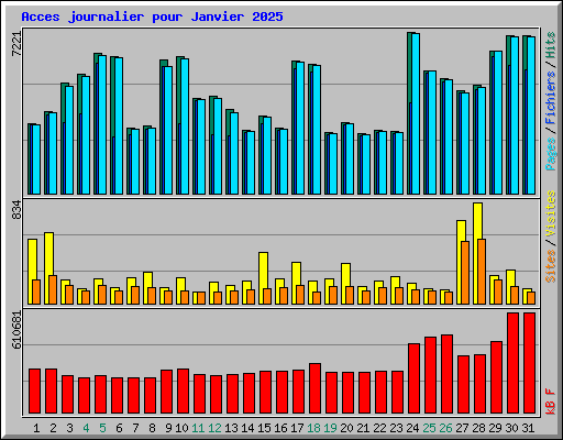 Acces journalier pour Janvier 2025